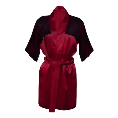 DKaren Housecoat Barbara Crimson Crimson