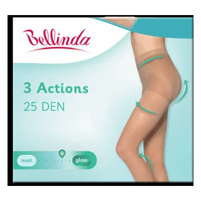 Formující punčochové kalhoty 3ACTIONS 25 DEN - BELLINDA - almond