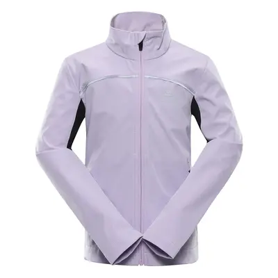 Dětská softshellová bunda s membránou ALPINE PRO GEROCO pastel lilac 116-122