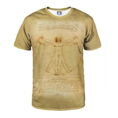 Aloha From Deer Vitruvian Man T-Shirt TSH AFD497 Žlutá barva