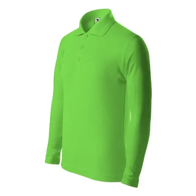 Pique Polo LS polokošile dětská apple green 158 cm/12 let