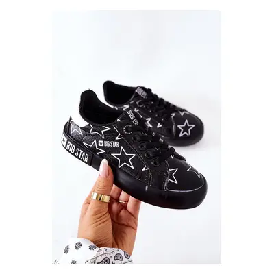 Children's Leather Sneakers BIG STAR II374002 Black 33