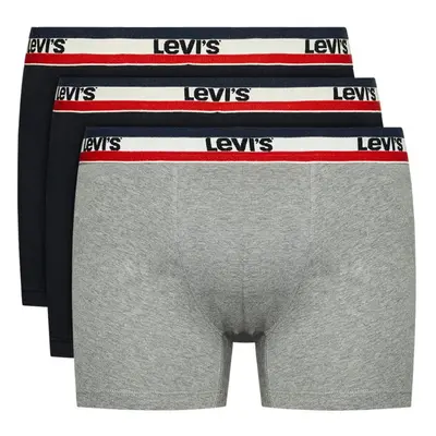 Pánské boxerky 3Pack 37149-0544 black/grey - Levi's