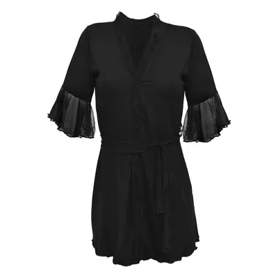 DKaren Housecoat Leda Black černá