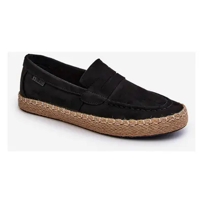 Pánské Eco Suede Espadrilky Big Star Black