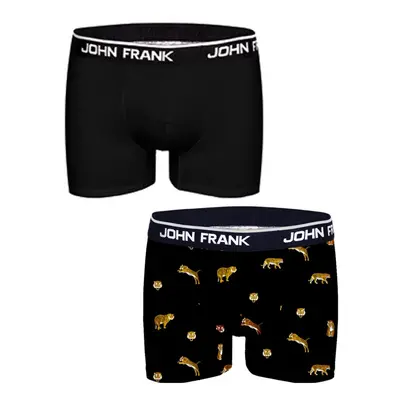 Pánské boxerky John Frank JF2BTORA05 2 pack Černá