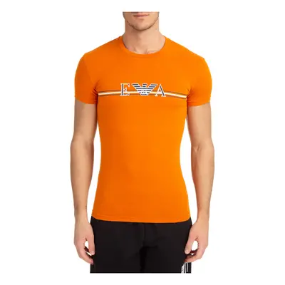 Pánské triko krátký rukáv - 111035 2R523 00163 - Emporio Armani oranžová