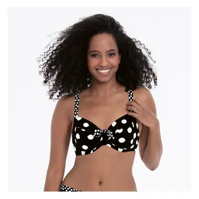 Style Leandra Top Bikini - horní díl 8810-1 černobílá - RosaFaia 430 černobílá