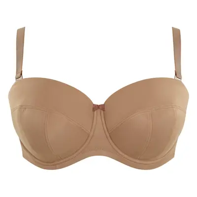 Podprsenka balkonetka Dana Strapless caramel 9670 - Sculptresse