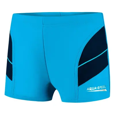 AQUA SPEED Plavecké šortky Andy Blue/Navy Blue Pattern 24