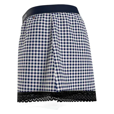 Dámské pyžamové šortky WOVEN SHORT PRINT UW0UW04944 02G tm. modro-bílé - Tommy Hilfiger