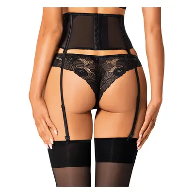 Kouzelný podvazkový pás Serena Love garter belt - Obsessive černá