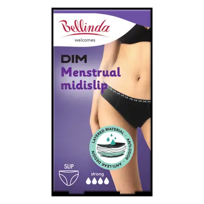 Noční i denní menstruační kalhotky MENSTRUAL SLIP STRONG - BELLINDA - černá