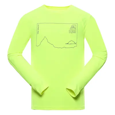 Pánské rychleschnoucí triko ALPINE PRO AMAD neon safety yellow varianta pb