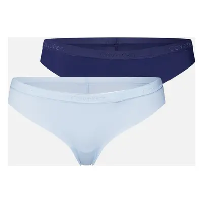 Tanga 2psc QD3695E-AAN modrá - Calvin Klein Modrá