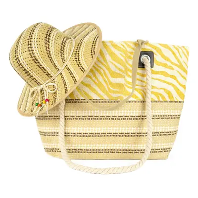 Art Of Polo Bag&Hat Tr22102-1 White/Light Yellow