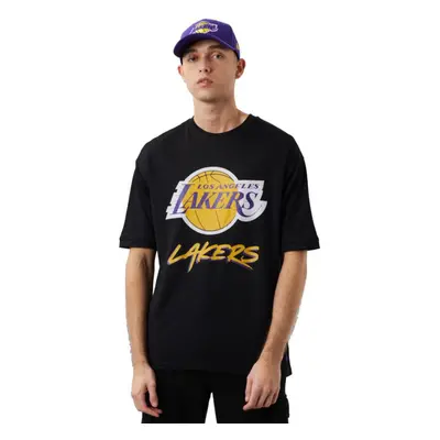 Pánské tričko NBA Los Angeles Lakers Script M M Mesh Tee M 60284737 - New Era