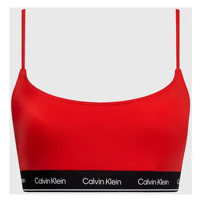 Dámská plavková podprsenka KW0KW02425 XNE červená - Calvin Klein