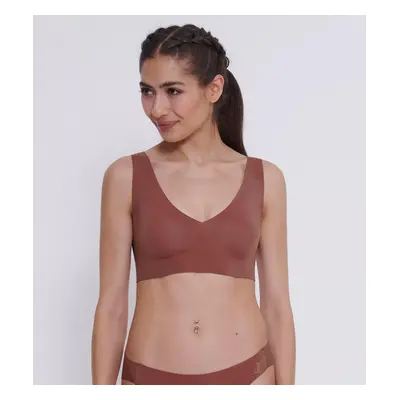 Dámská podprsenka ZERO Feel 2.0 Bralette - UNKNOWN - tm. hnědá 7505 - SLOGGI BROWN