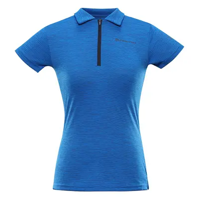 Dámské rychleschnoucí polo triko ALPINE PRO DONNA electric blue lemonade