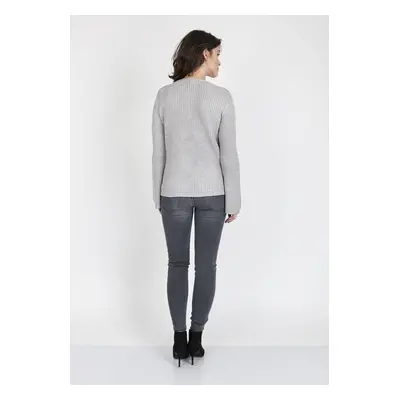 Dámský svetr Kylie SWE 117 Sweater Grey - MKMSwetters