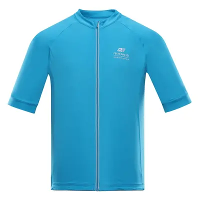 Pánský cyklistický dres ALPINE PRO SAGEN neon atomic blue S