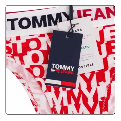 Tommy Hilfiger Jeans Tanga UW0UW0355609U Červená/bílá