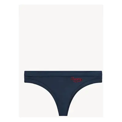 Tanga UW0UW01867-416 modrá - Tommy Hilfiger tmavě modrá