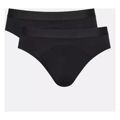 Pánské slipy EVER Soft Brief 2P - BLACK - černé 0004 - SLOGGI BLACK