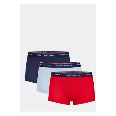 Boxerky 3pcs 1U87903841-020 červenomodrá - Tommy Hilfiger černá