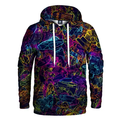 Aloha From Deer Neon Robo Hoodie H-K AFD771 Purple