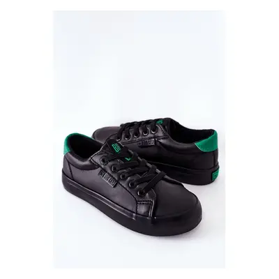 Children's Leather Sneakers BIG STAR DD374147 Black 32