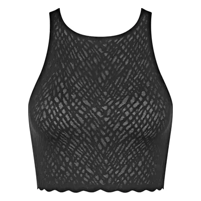 Dámský top ZERO Feel Bliss Crop Top - BLACK - černý 0004 - SLOGGI BLACK