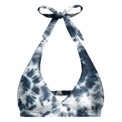 Aloha From Deer Ink Tie Dye Halter Neck Bikini Top BTH AFD845 Blue