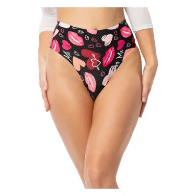 Dámská tanga Kiss Me maxi - JULIMEX černá