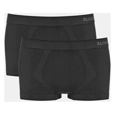 Pánské boxerky GO Smooth Hipster 2P - BLACK - černé 0004 - SLOGGI BLACK