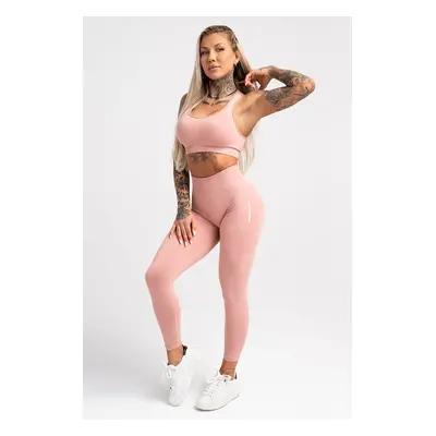 Legíny Compress Rose Tan - Gym Glamour růžová