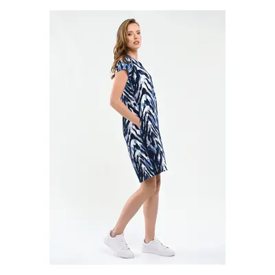 Volcano Dress G-Leaf Blue