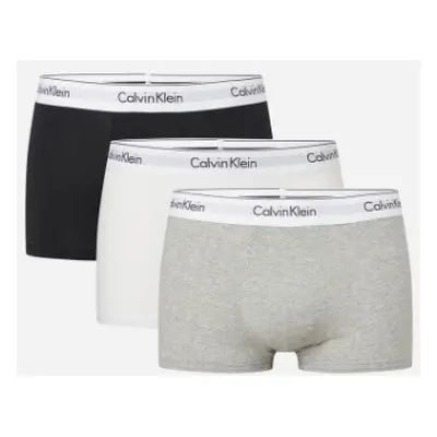 Pánské boxerky NB2380A MP1 černá/bílá/šedá - Calvin Klein černá/šedá/bílá