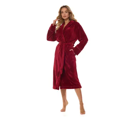 Dlouhý dámský župan L&L 2413 Camelia M-2XL angora