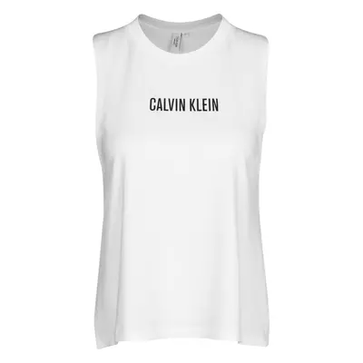 Dámský top KW0KW01009-YCD bílá - Calvin Klein bílá