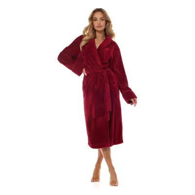 Dlouhý dámský župan L&L 2413 Camelia 4XL angora