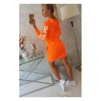 Off White šaty neon orange UNI