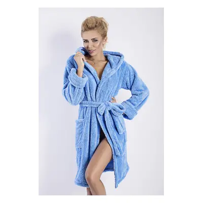 DKaren Housecoat Diana Dark Blue tmavě modrá