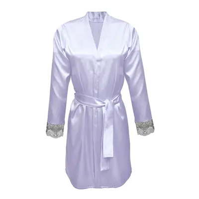 DKaren Housecoat Gina Light Blue světle modrá