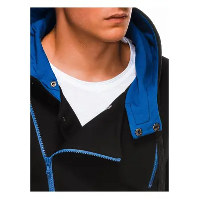 Ombre Hoodie B297 Black/Blue