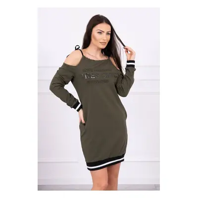 Šaty Tres Chic khaki UNI