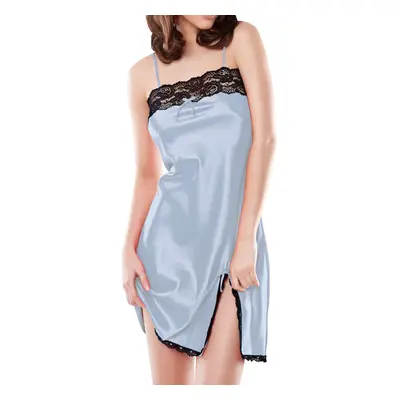 DKaren Plus Size Slip Bella Light Blue světle modrá