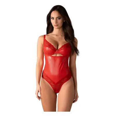 Půvabné body Aliosa teddy - Obsessive červená