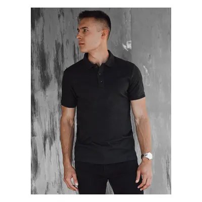 Pánské černé polo triko Dstreet PX0604